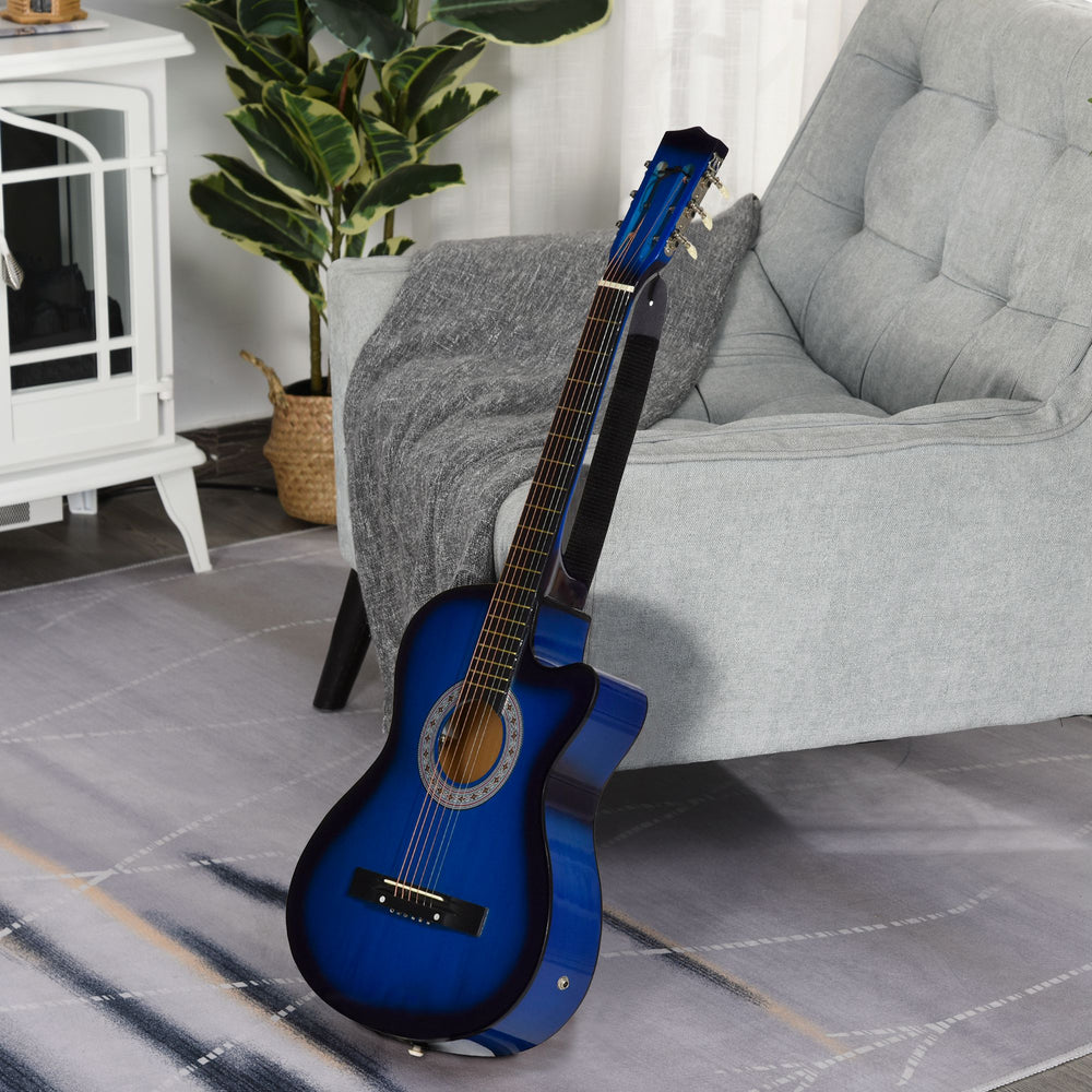 38 inch Classical Electro-Acoustic Guitar, Blue