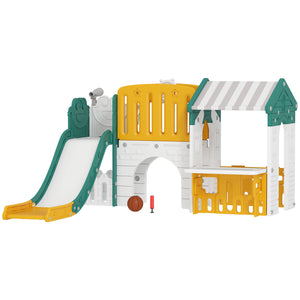 7-in-1 Toddler Slide Yellow/Green