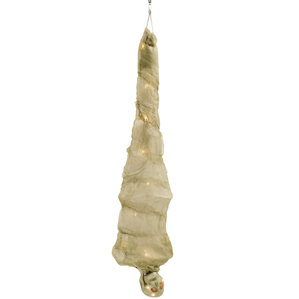 6 ft. Animated Hanging Halloween Mummy with 24 LED Lights, Sounds, and Motion