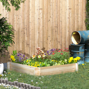 Wooden screwless raised planter