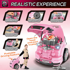 Car Service Playset, Pink