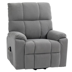 Microfiber Senior Lift Chair with Remote Control, Grey