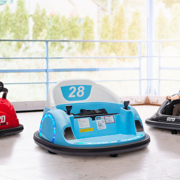 12V Bumper Car with Remote Control, Light Blue