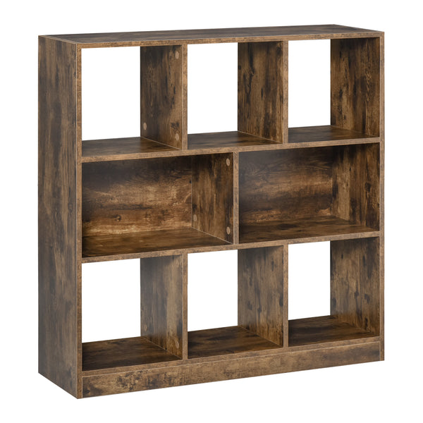 3-Tier Storage Shelf, Rustic Brown