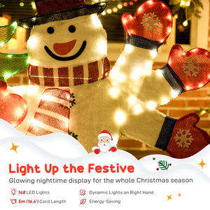 1.2m Light-Up Snowman