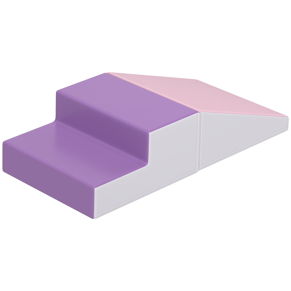 2-Piece Soft Play Set for Climbing and Crawling, Purple