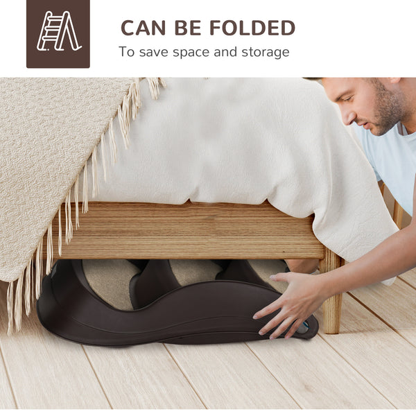 Portable folding stairs for small dogs and cats, brown