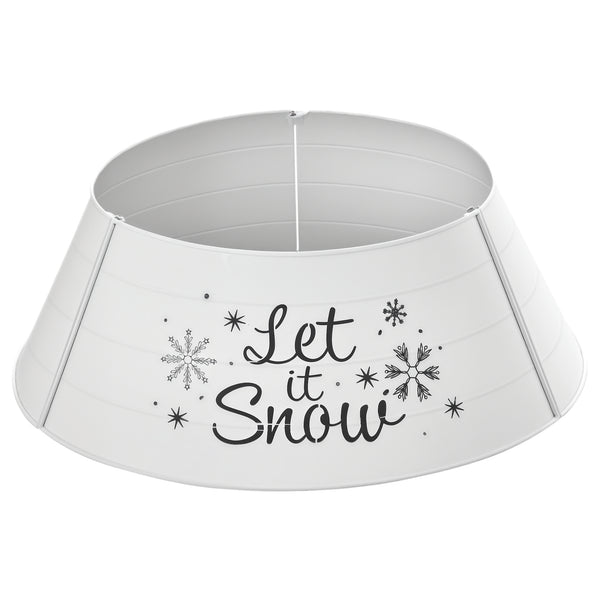 66cm White Metal Christmas Tree Collar