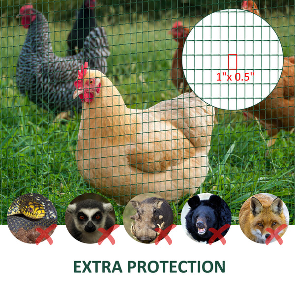 Chicken wire, dark green
