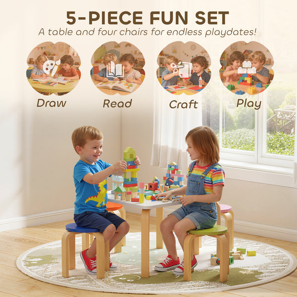 5-piece children's furniture set, multi-colored