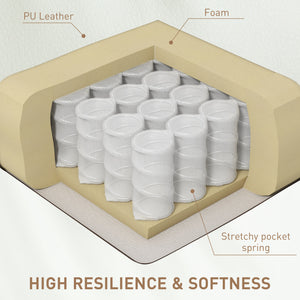 Cream White Swivel Massage Rocking Chair