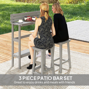 3-piece outdoor bar set