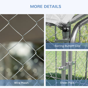 Kennel with waterproof and UV-resistant cover