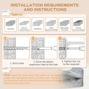 Wall-mounted cat shelves including a hammock and scratching post, grey