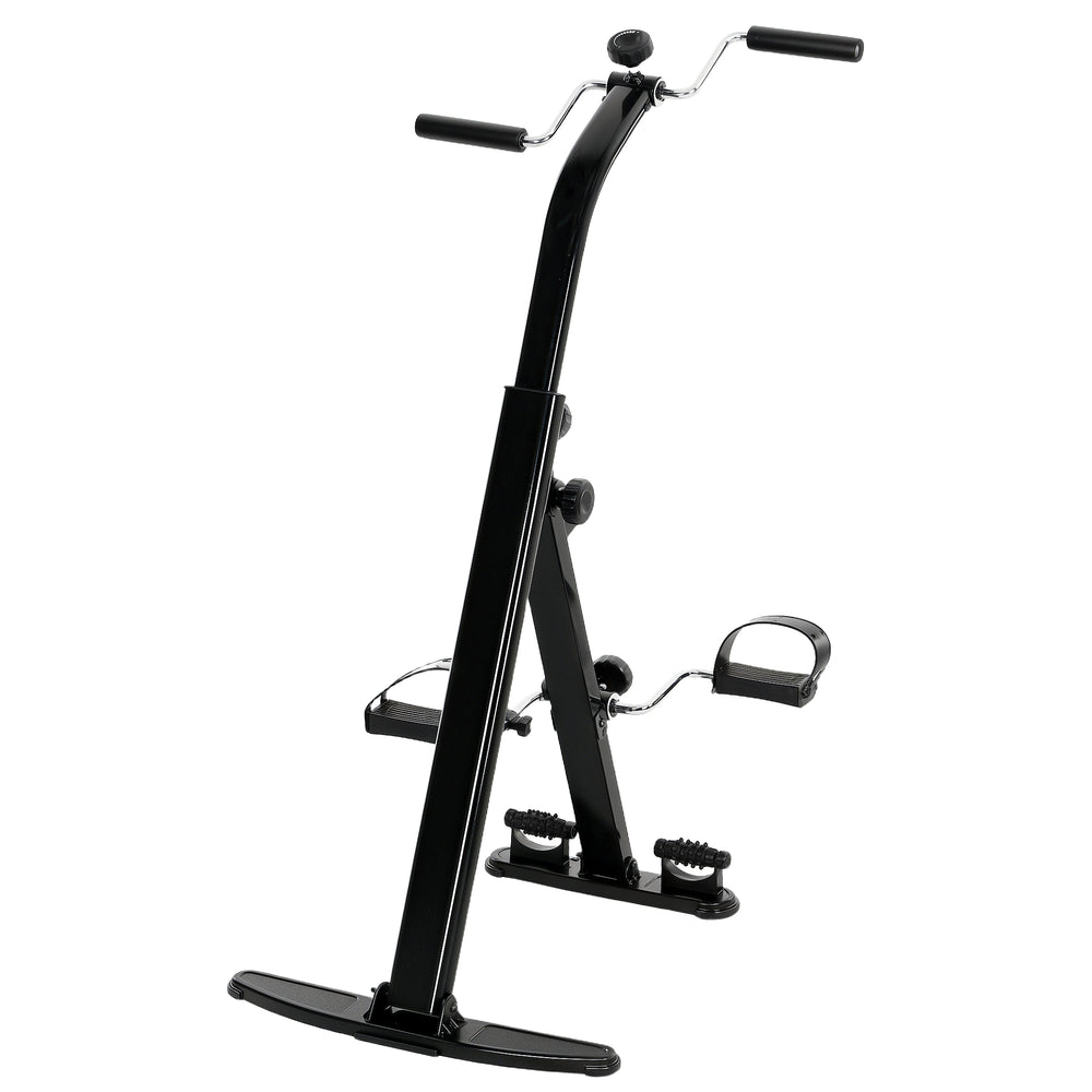 Foldable Leg Exercise Bike with LCD Display for Seniors