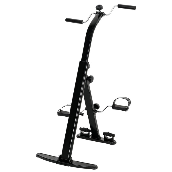 Foldable Leg Exercise Bike with LCD Display for Seniors