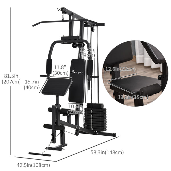 Multifunction Strength Training System, Black