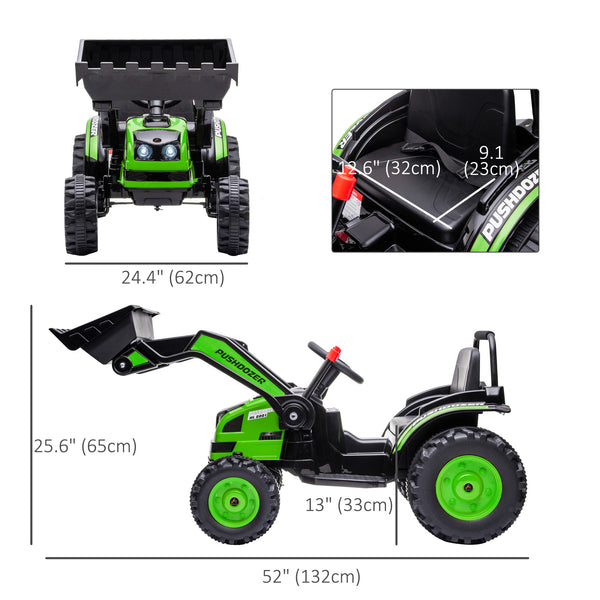 6 Volt Battery Powered Kids Tractor, Green