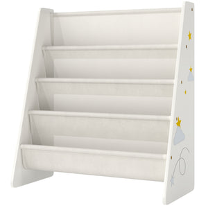 4-tier children's bookcase with open display shelf for books