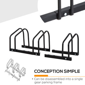 3-bike rack, black