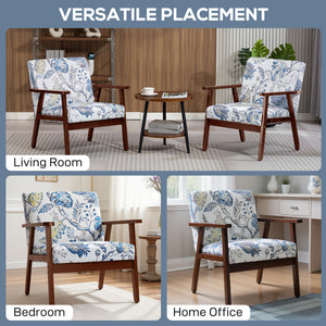 Set of 2 modern accent chairs with upholstered seats and a linen-look fabric.