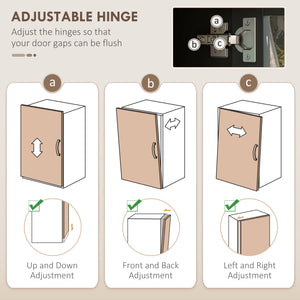 Kitchen cabinet with charging station and 2 tilting cupboards, black