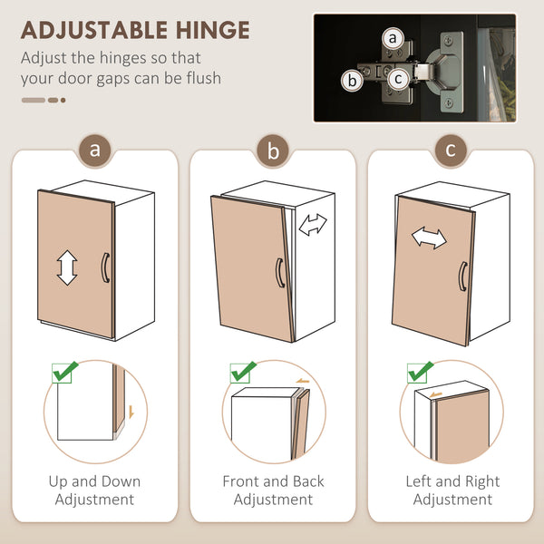 Kitchen cabinet with charging station and 2 tilting cupboards, black