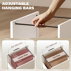 L-shaped desk with 6 drawers with outlets and USB, white and brown