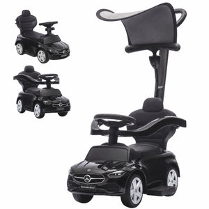 3-in-1 ride-on car with canopy, 18-36 months, black