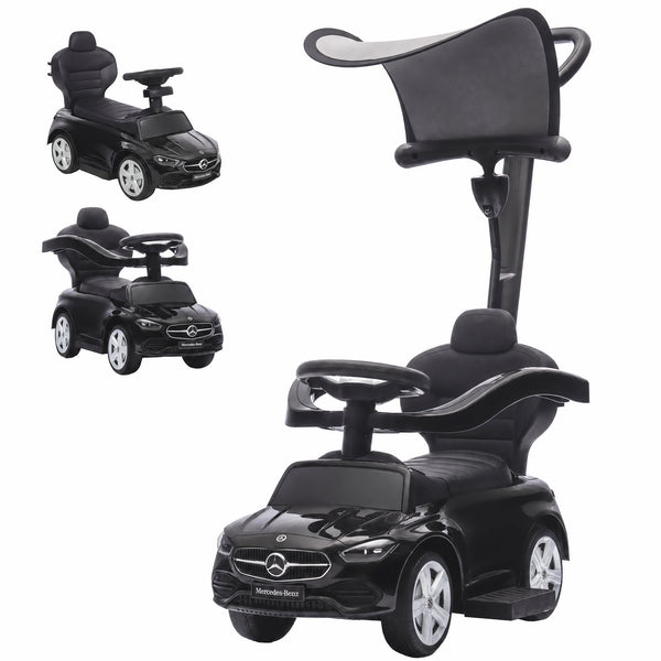 3-in-1 ride-on car with canopy, 18-36 months, black
