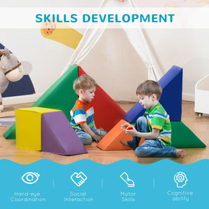 7-piece soft foam climbing blocks