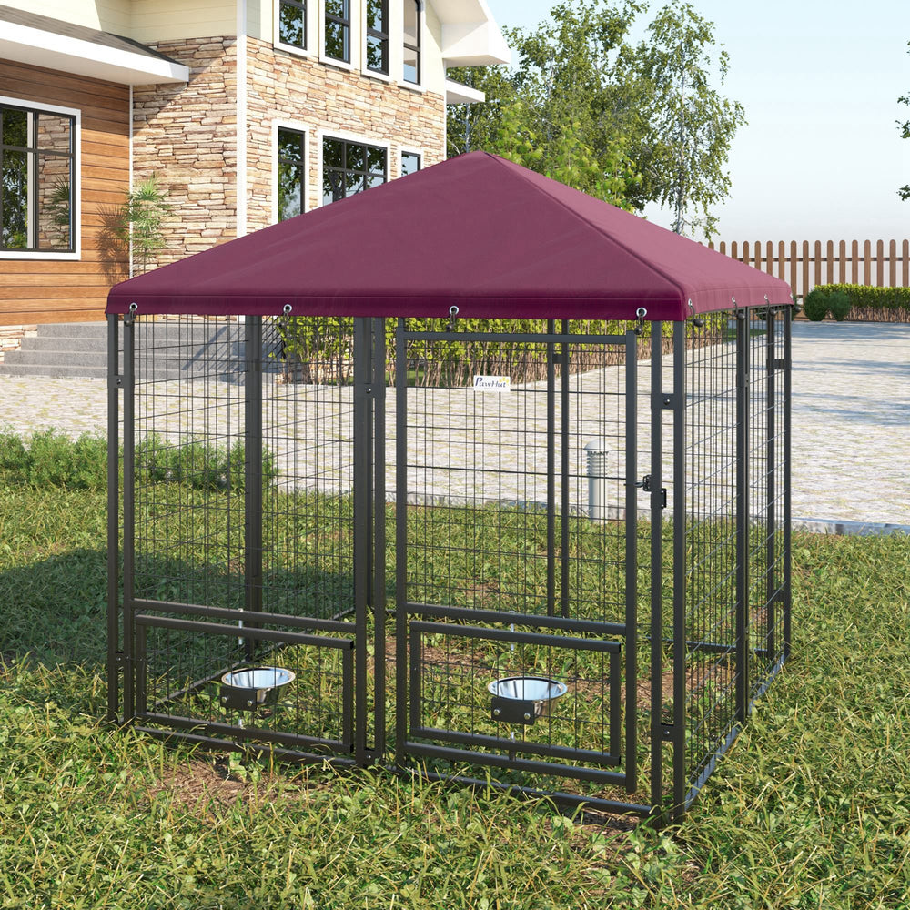 Lockable welded steel outdoor enclosure