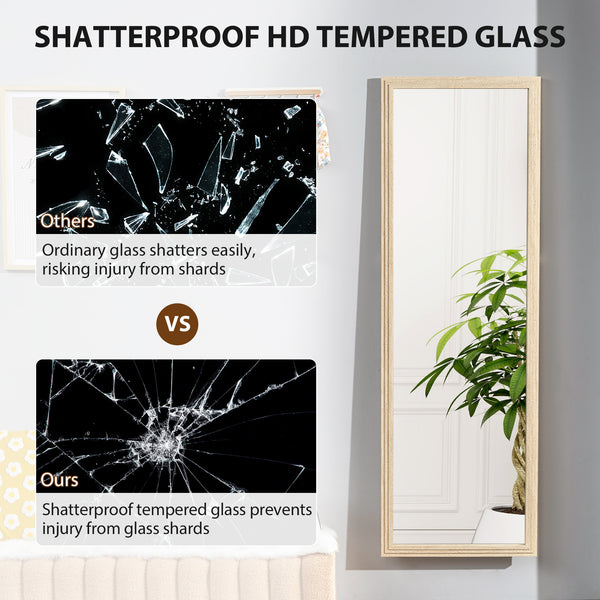 Full-length mirror, beige