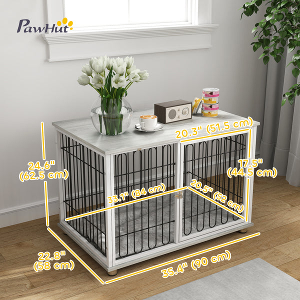 Crate furniture with washable cushion, grey