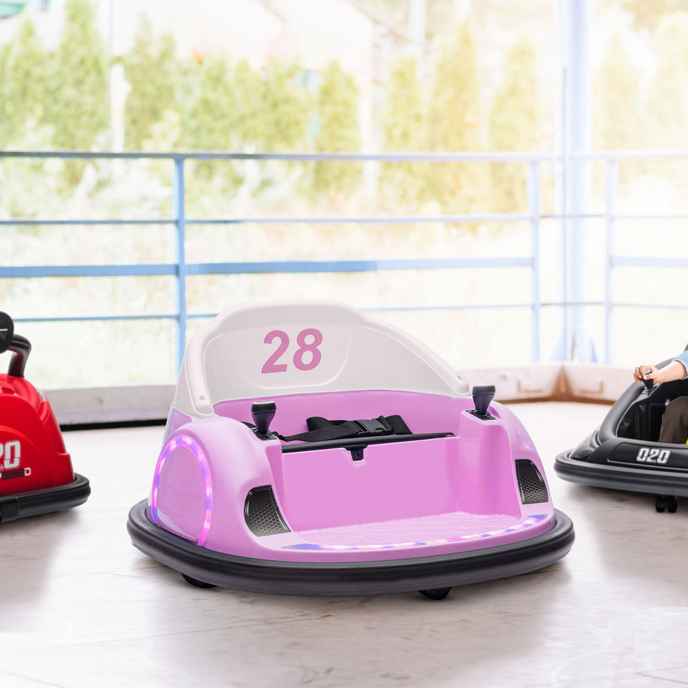 12V Bumper Car with Remote Control, Pink