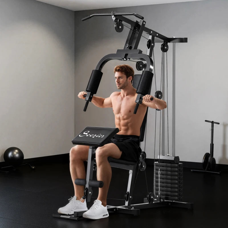 Multifunctional weight machine with 65 kg weight
