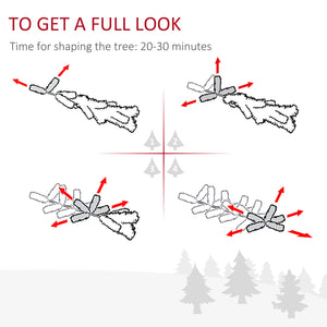 6ft Frosted Pencil Christmas Tree