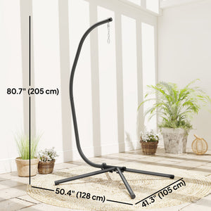 Hanging Egg Chair Stand Only, Heavy Duty Hammock Chair Stand, 330lbs Weight, Black