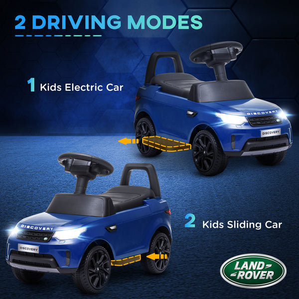 Land Rover 6V Toddler Ride-On with Musical Horn and Headlights, Blue