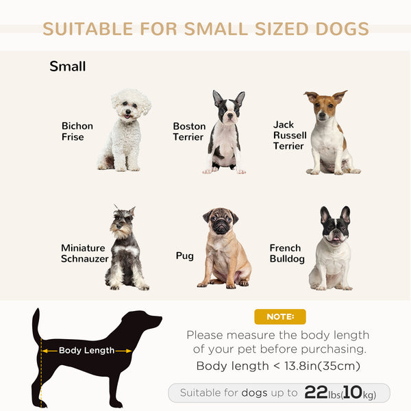 Pet Sofa for Small Dogs and Cats, Sponge Cushion, Light Grey