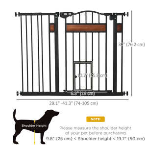Extra large dog barrier with cat flap