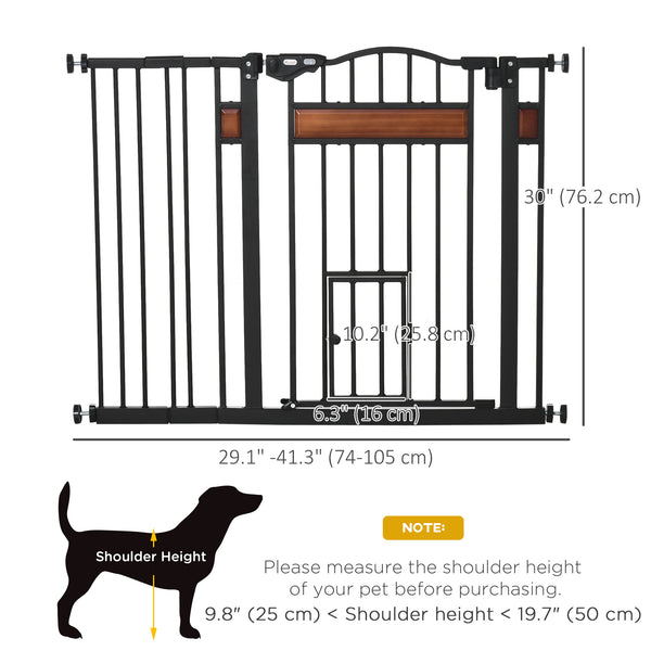 Extra large dog barrier with cat flap