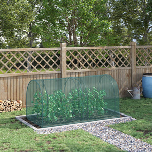Grow cage with two zippered doors and 4 ground stakes