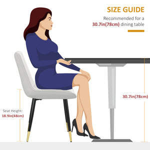 Set of 2 chairs with faux leather upholstery and steel legs, cream color