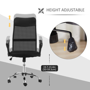 Black mesh office chair