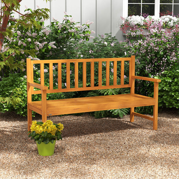 Wooden bench with a central lifting table that can accommodate 2 to 3 people