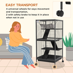 4-tier rolling cage