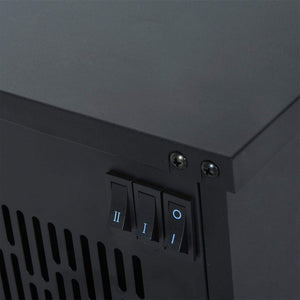 14" 1000W Black Mini Electric Fireplace