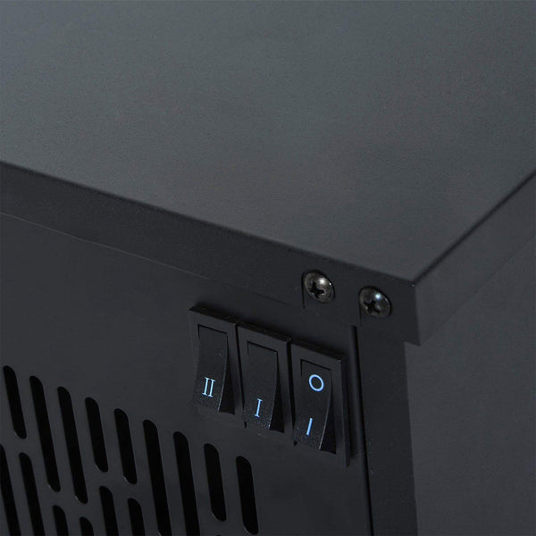 14" 1000W Black Mini Electric Fireplace