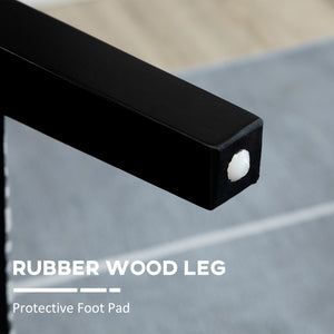 Armless accent chair with wooden legs, gray